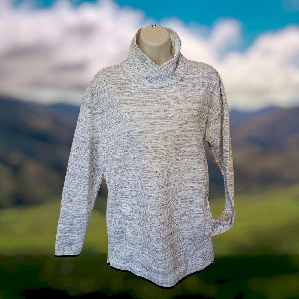 TEK Gear Shirt Womens XS Long Sleeve Mock neck pullover pocket T18